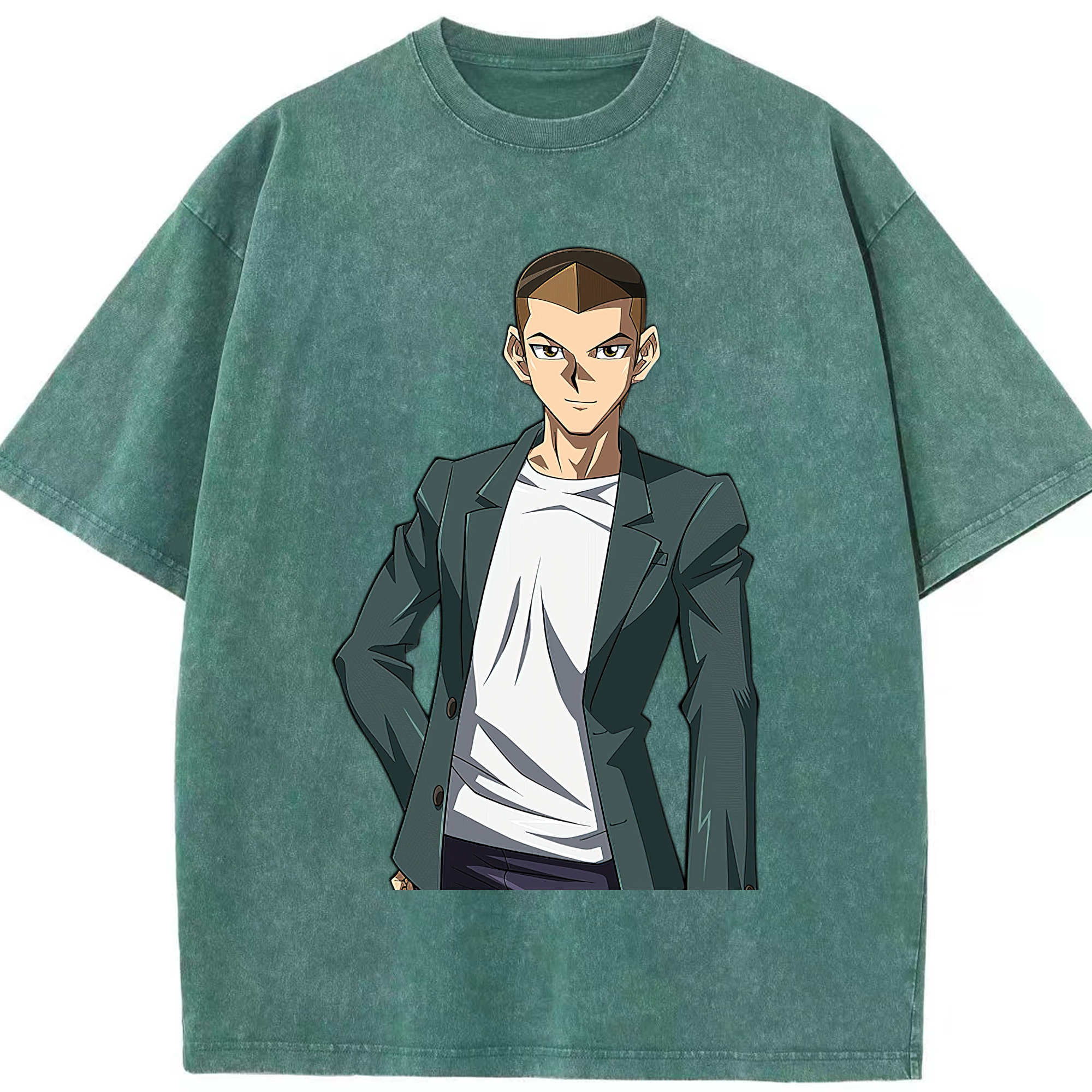 （画像用） 遊☆戯☆王 Yu-Gi-Oh! 綿100% ヴィンテージ風 半袖Tシャツ（フロントプリント）